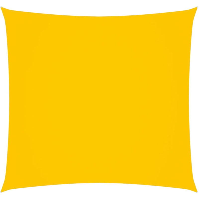 

Toldo de vela cuadrado de tela oxford amarillo 4,5x4,5 m