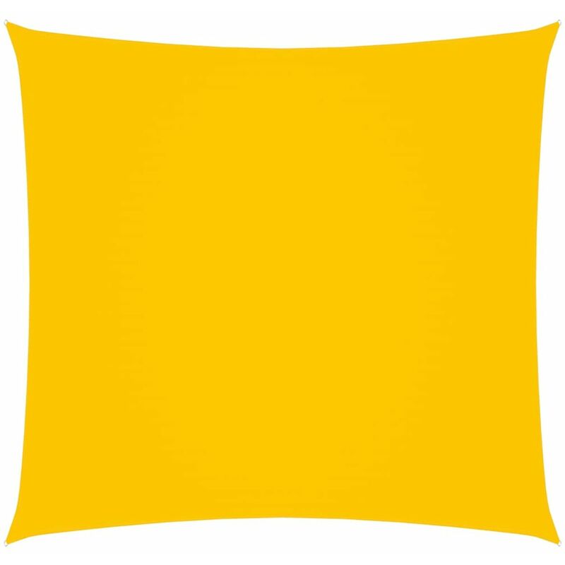 

Toldo de vela cuadrado de tela oxford amarillo 4x4 m
