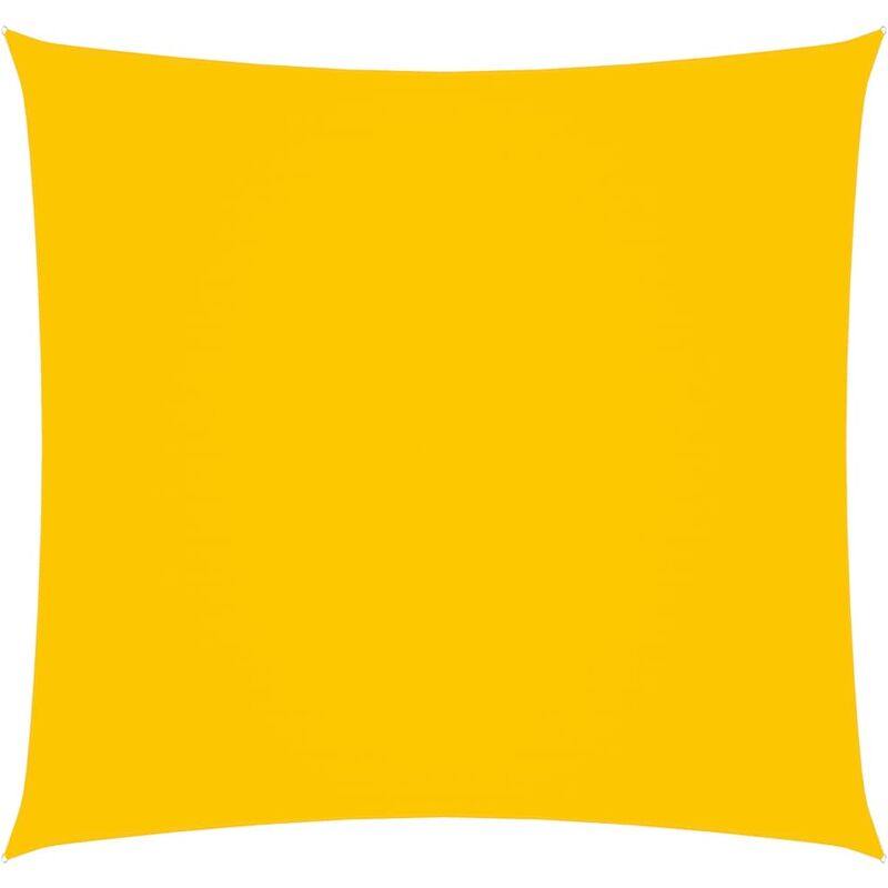 

Toldo de vela cuadrado de tela oxford amarillo 7x7 m