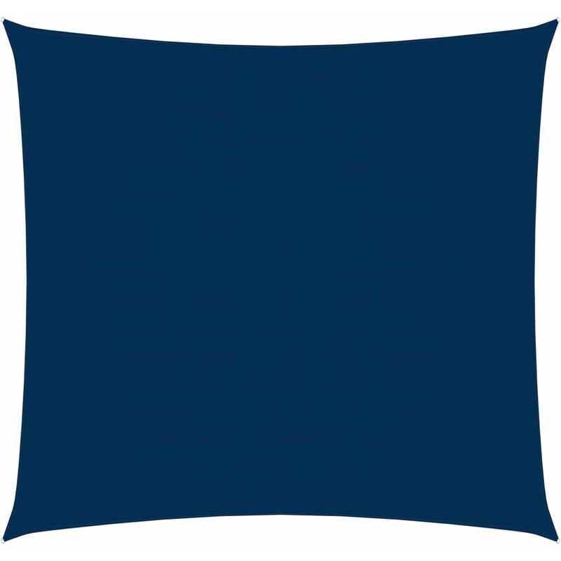 

Toldo de vela cuadrado de tela oxford azul 3x3 m