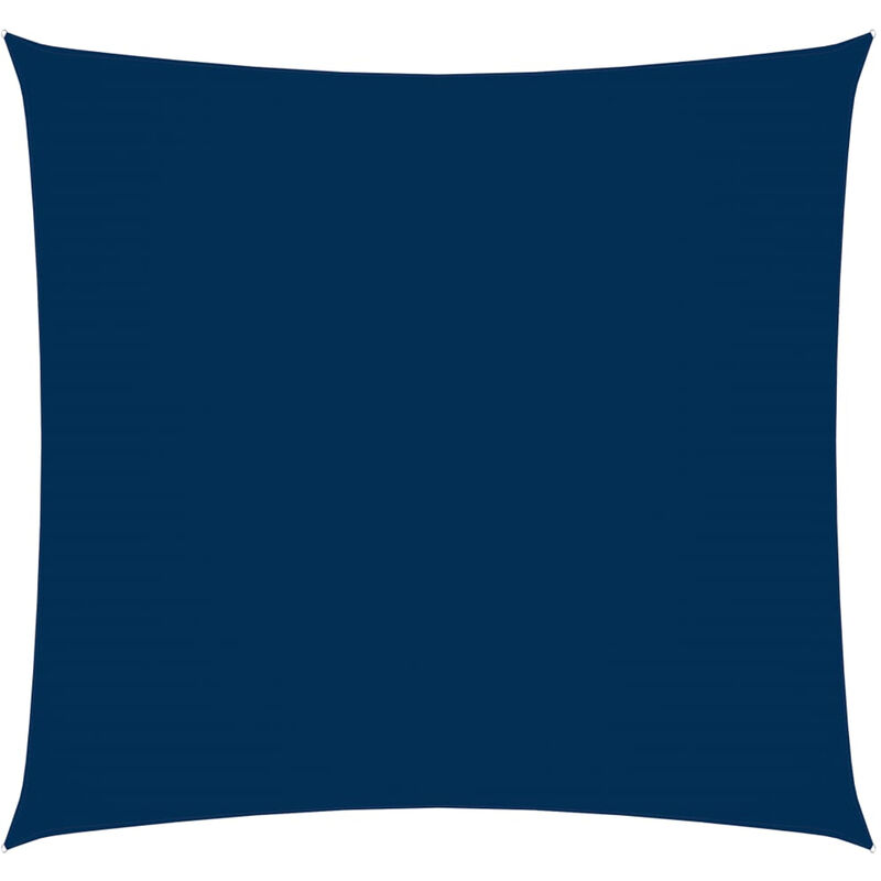 

Toldo de vela cuadrado de tela oxford azul 5x5 m