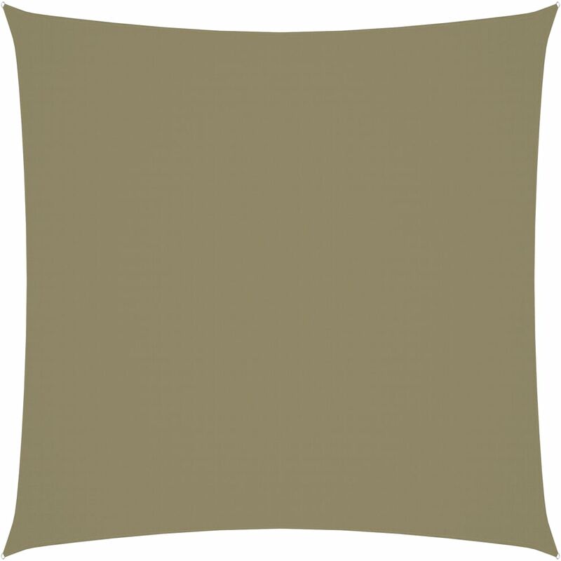 

Toldo de vela cuadrado de tela oxford beige 4x4 m - Beige