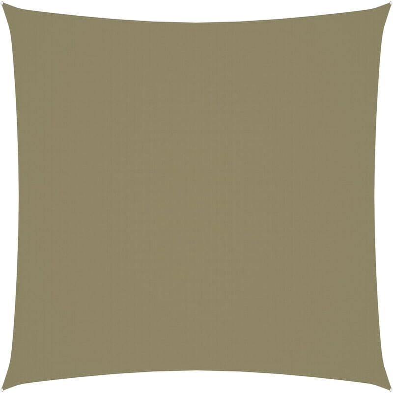 

Toldo de vela cuadrado de tela oxford beige 6x6 m - Beige