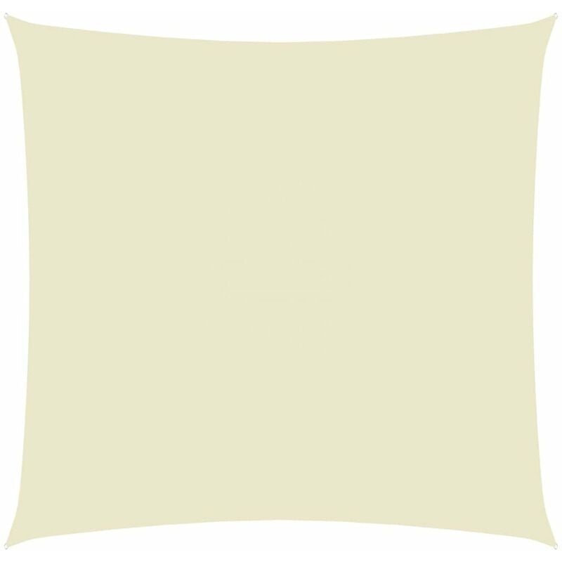 

Toldo de vela cuadrado de tela oxford color crema 2,5x2,5 m