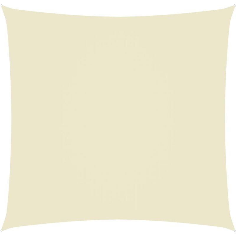 

Toldo de vela cuadrado de tela oxford color crema 4x4 m - Crema