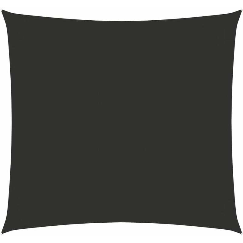 

Toldo de vela cuadrado de tela oxford gris antracita 3x3 m