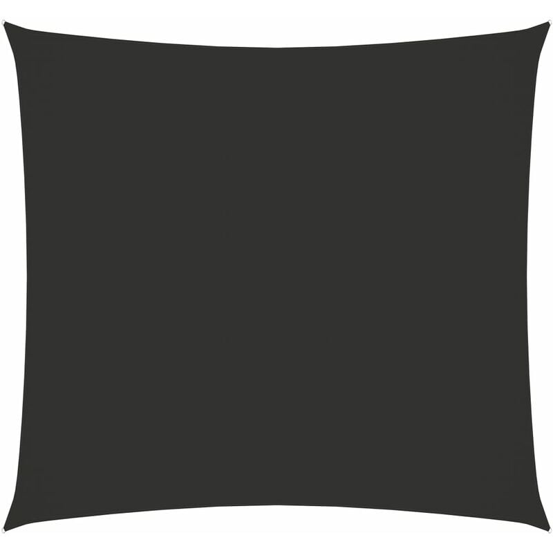 

Toldo de vela cuadrado de tela oxford gris antracita 4x4 m