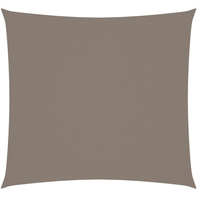 

Toldo de vela cuadrado de tela oxford gris taupe 4,5x4,5 m