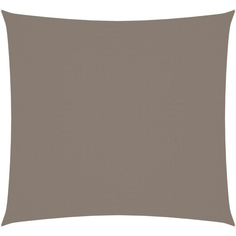 

Toldo de vela cuadrado de tela oxford gris taupe 4,5x4,5 m
