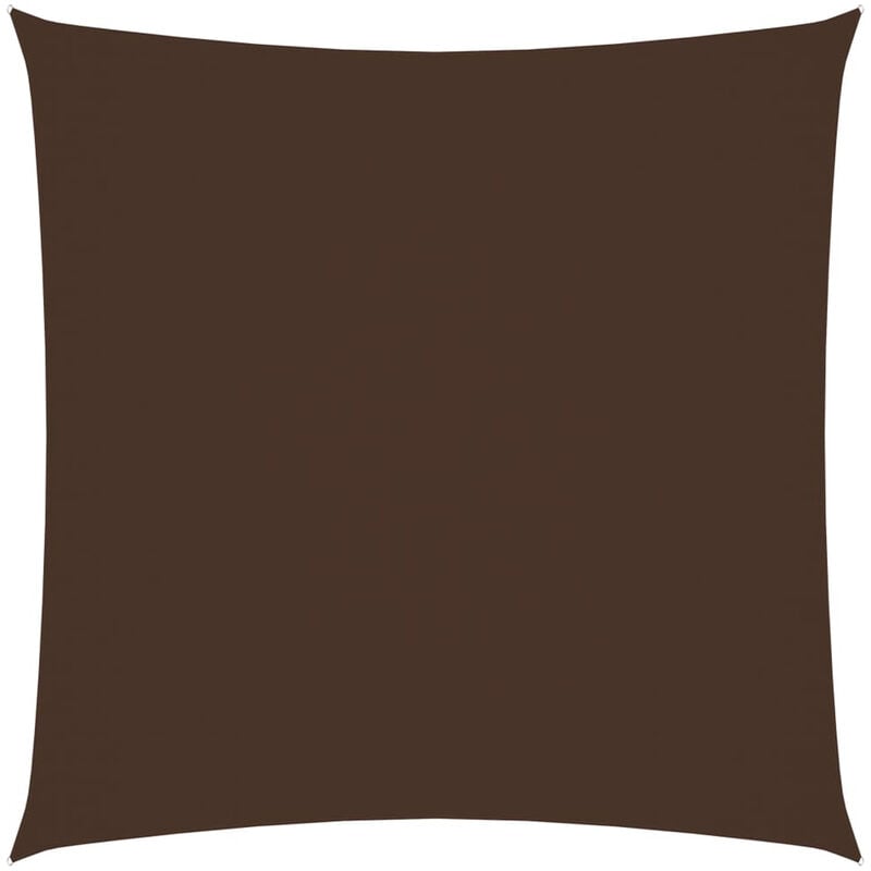 

Toldo de vela cuadrado de tela oxford marron 2x2 m
