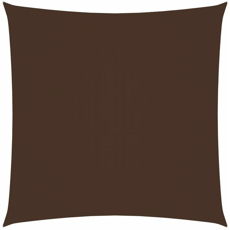 

Toldo de vela cuadrado de tela oxford marron 4,5x4,5 m