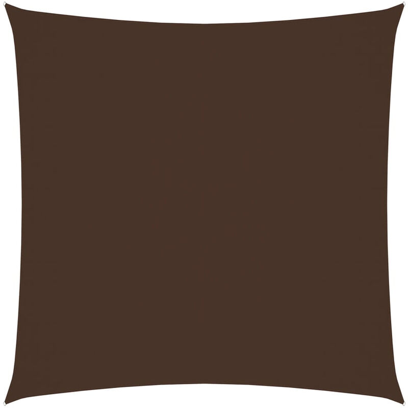 

Toldo de vela cuadrado de tela oxford marron 3x3 m