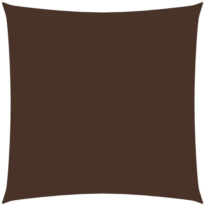 

Toldo de vela cuadrado de tela oxford marron 4x4 m