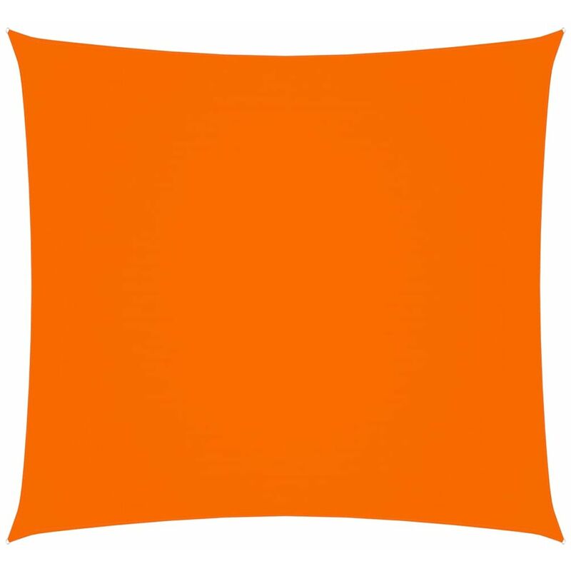 

Toldo de vela cuadrado de tela oxford naranja 2x2 m