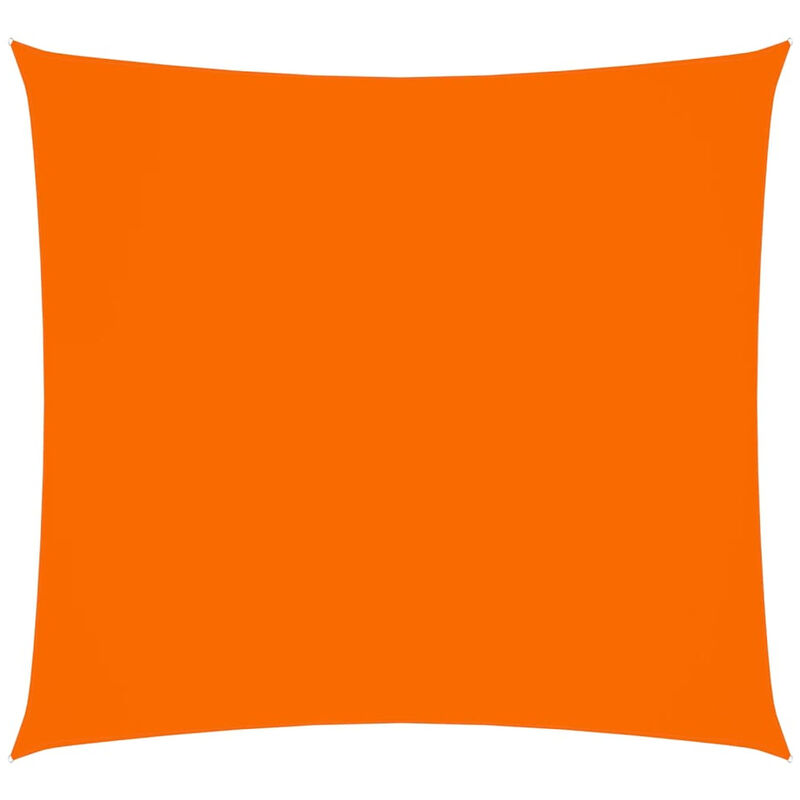 

Toldo de vela cuadrado de tela oxford naranja 3x3 m