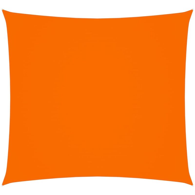 

Toldo de vela cuadrado de tela oxford naranja 3x3 m