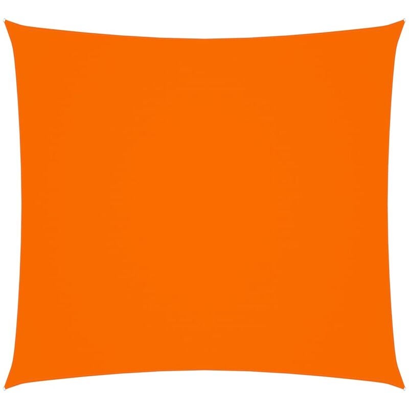 

Toldo de vela cuadrado de tela oxford naranja 4,5x4,5 m