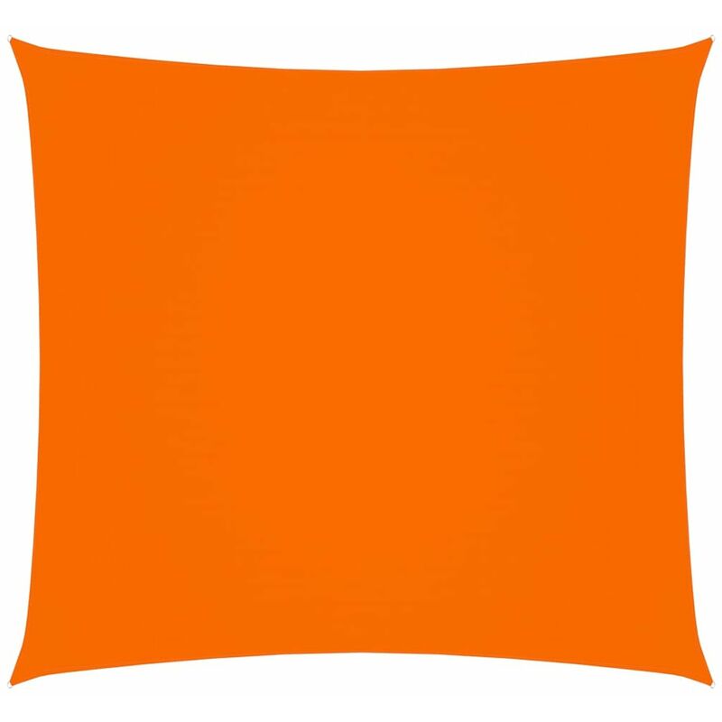 

Toldo de vela cuadrado de tela oxford naranja 4x4 m