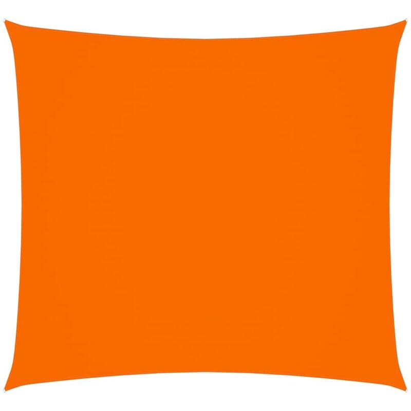 

Toldo de vela cuadrado de tela oxford naranja 4x4 m