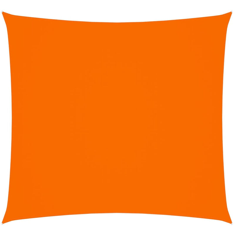 

Toldo de vela cuadrado de tela oxford naranja 5x5 m