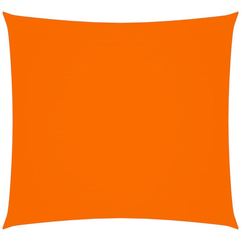 

Toldo de vela cuadrado de tela oxford naranja 5x5 m