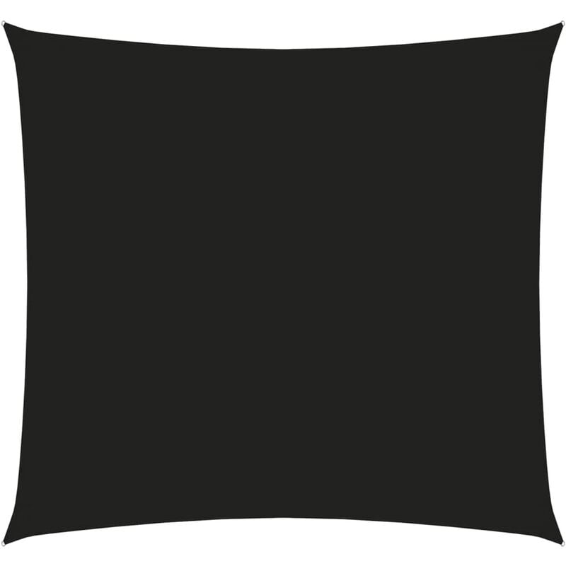 

Toldo de vela cuadrado de tela oxford negro 4x4 m