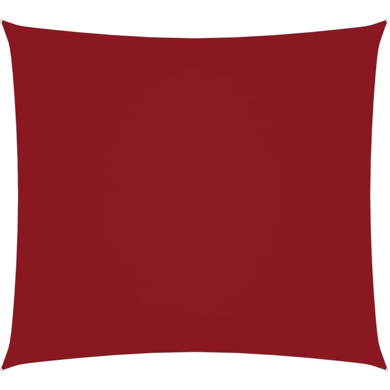 

Toldo de vela cuadrado de tela oxford rojo 2,5x2,5 m