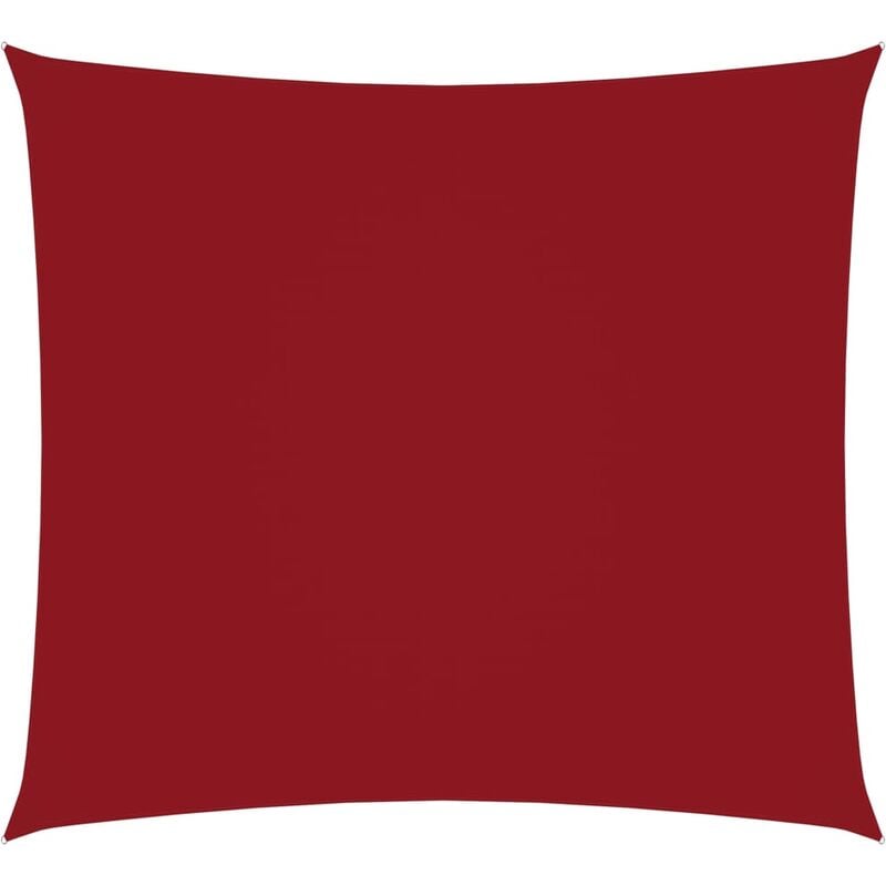 

Toldo de vela cuadrado de tela oxford rojo 2,5x2,5 m