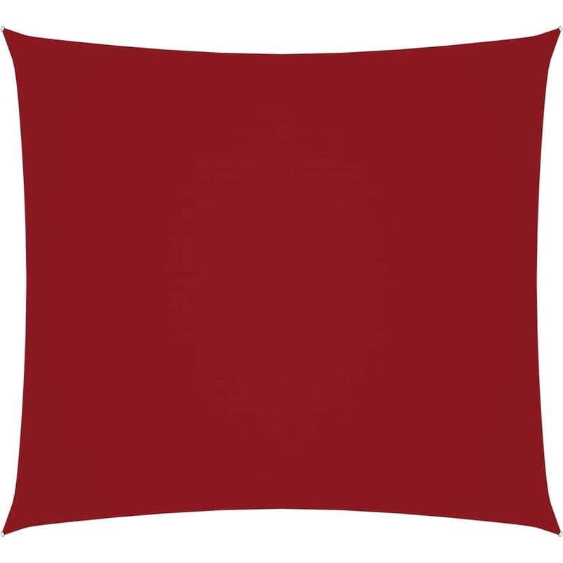 

Toldo de vela cuadrado de tela oxford rojo 3x3 m