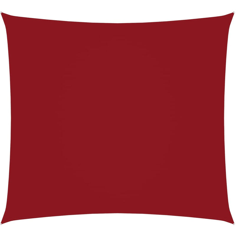 

Toldo de vela cuadrado de tela oxford rojo 4,5x4,5 m