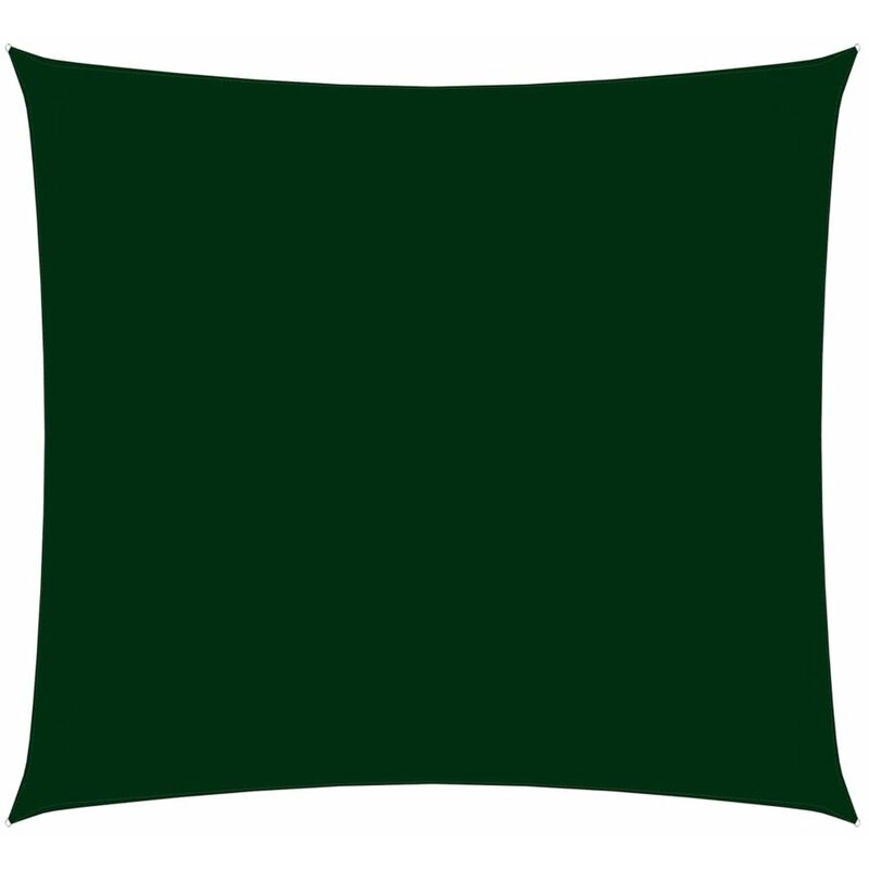 

Toldo de vela cuadrado de tela oxford verde oscuro 2,5x2,5 m