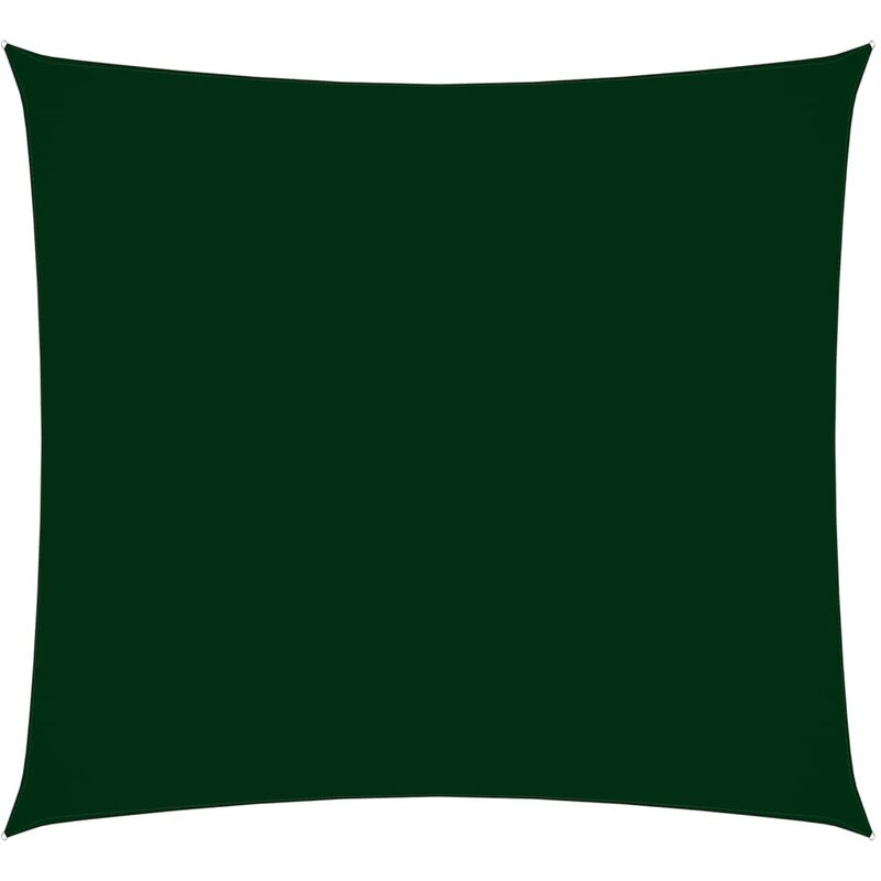 

Toldo de vela cuadrado de tela oxford verde oscuro 3x3 m