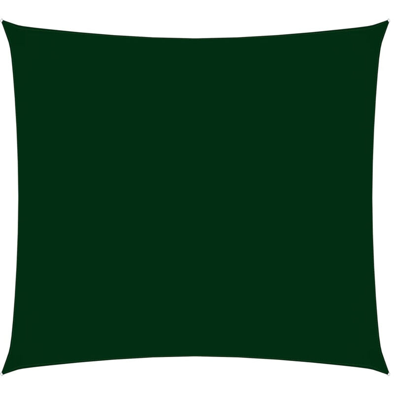 

Toldo de vela cuadrado de tela oxford verde oscuro 4,5x4,5 m