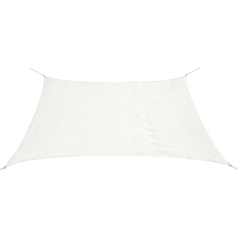 

Toldo de vela cuadrado HDPE 2x2 m blanco