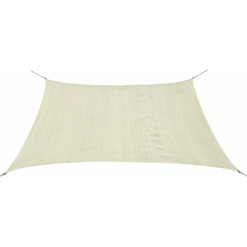 

Toldo de vela cuadrado HDPE 3,6x3,6 m crema