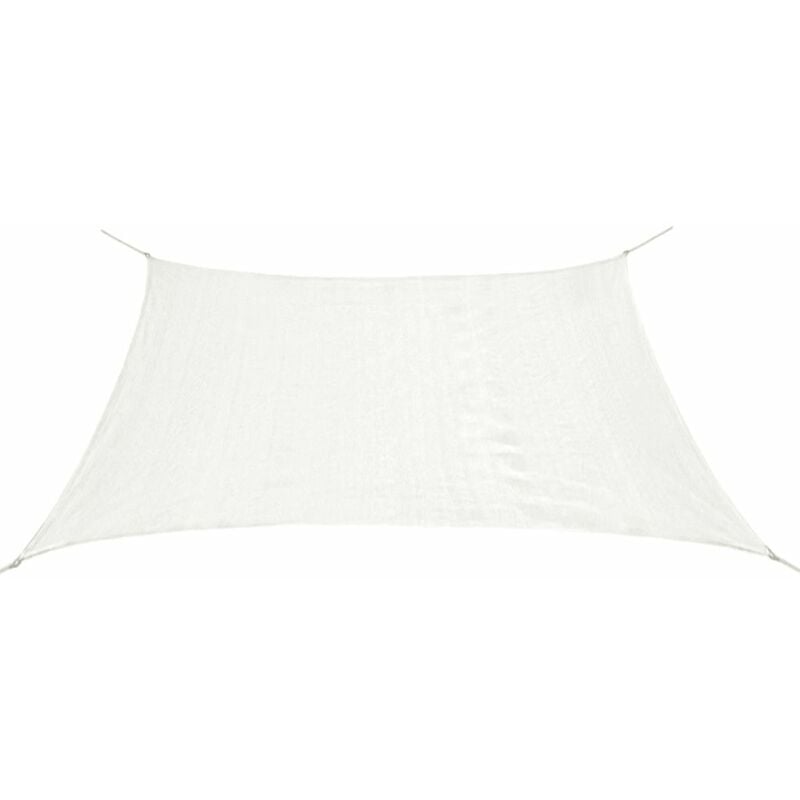 

Toldo de vela cuadrado HDPE blanco 3,6x3,6 m