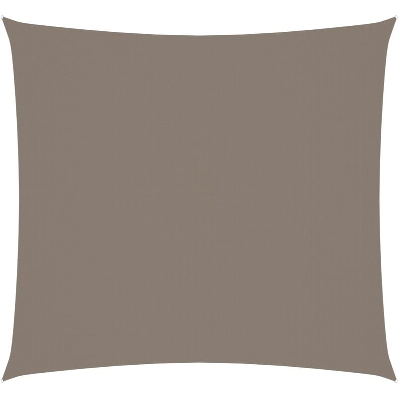 

Toldo de vela cuadrado tela oxford gris taupe 3,6x3,6 m