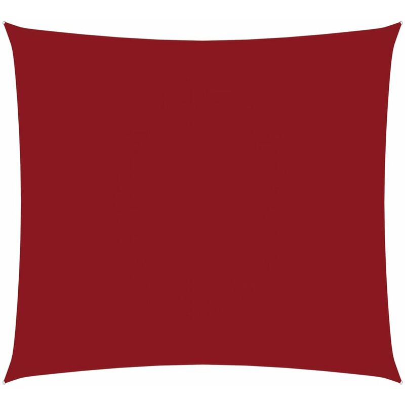 

Toldo de vela cuadrado tela oxford rojo 3,6x3,6 m