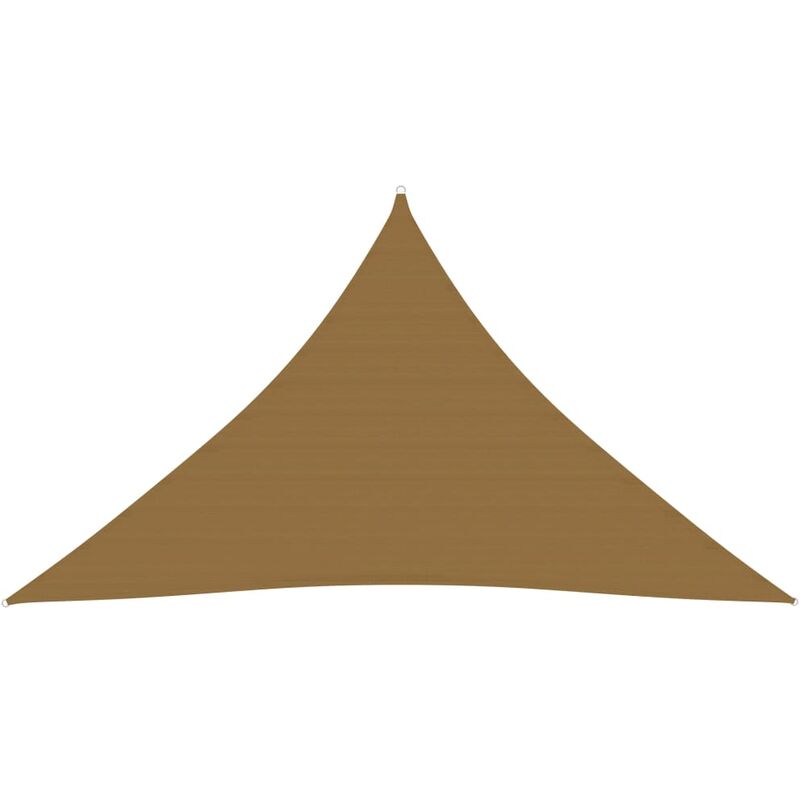 

Toldo de vela gris taupe HDPE 160 g/m² 3x3x4,2 m