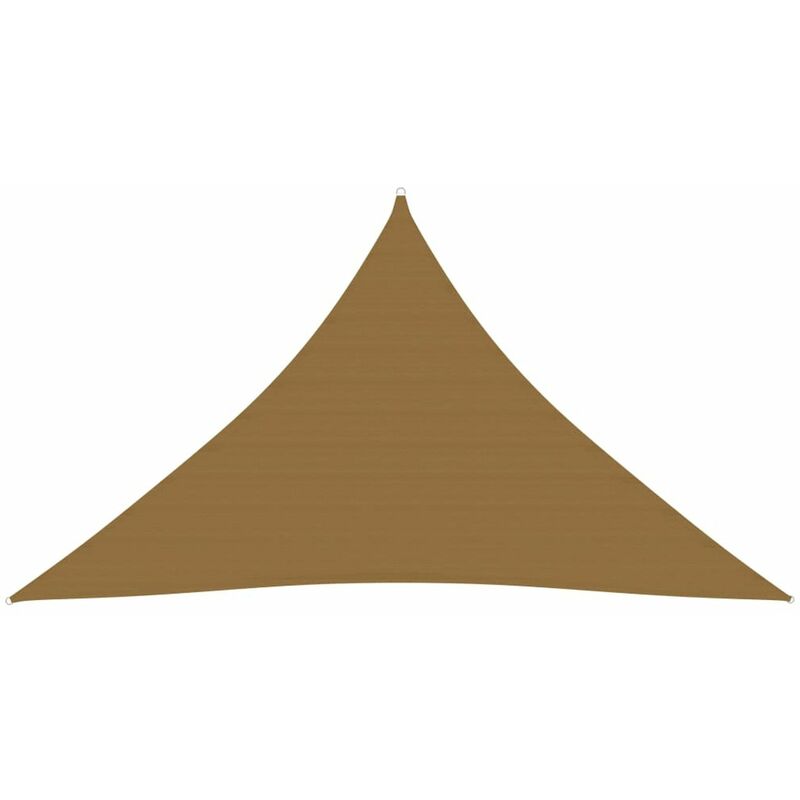 

Toldo de vela gris taupe HDPE 160 g/m2 3x3x4,2 m
