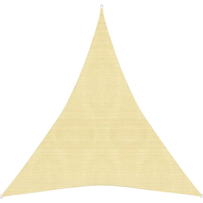 

Toldo de vela HDPE beige 160 g/m² 5x7x7 m