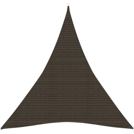 Toldo de vela HDPE marrón 160 g/m² 4x5x5 m