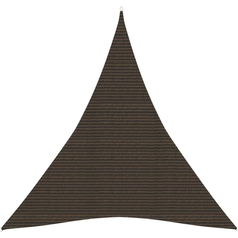 

Toldo de vela HDPE marrón 160 g/m² 5x6x6 m