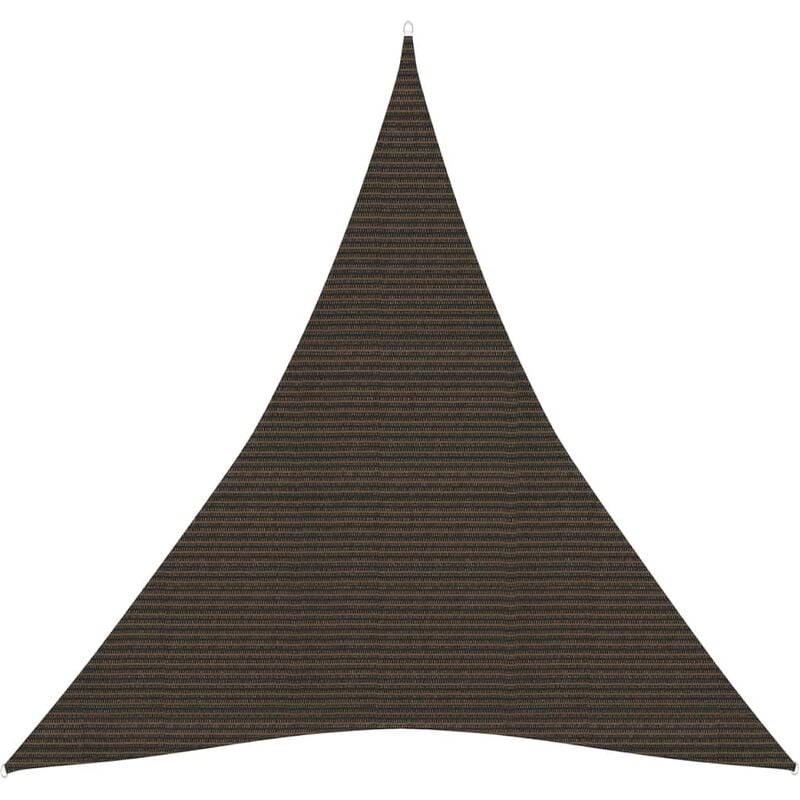 

Toldo de vela HDPE marrón 160 g/m² 5x7x7 m