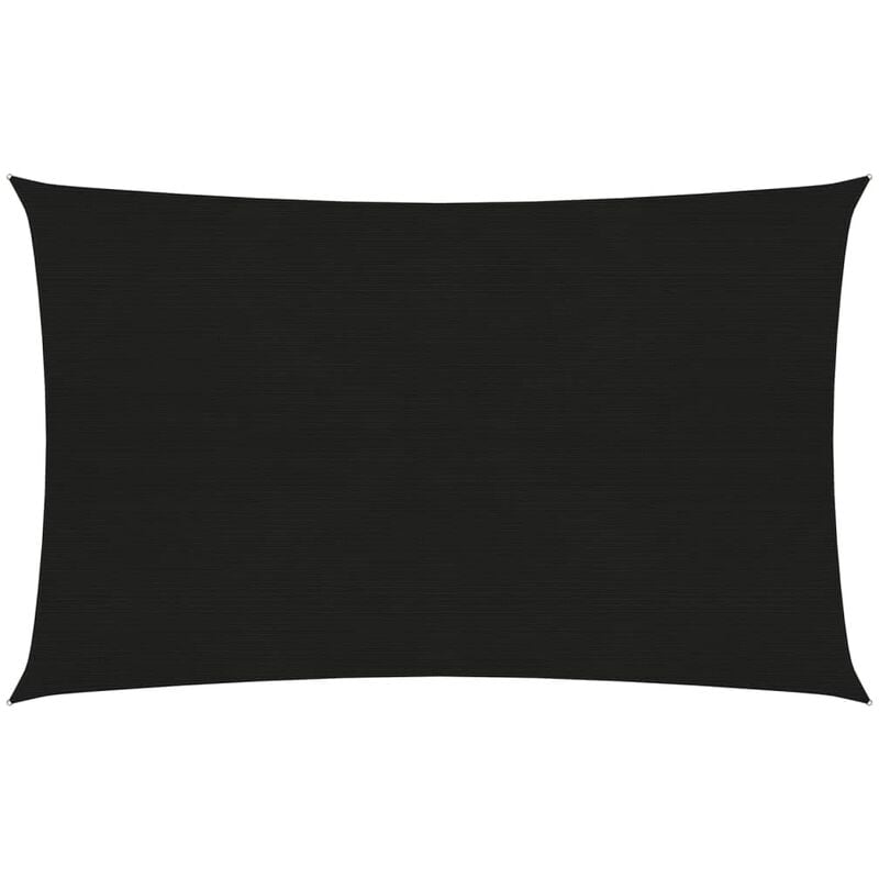 

Toldo de vela HDPE negro 160 g/m² 2x4 m