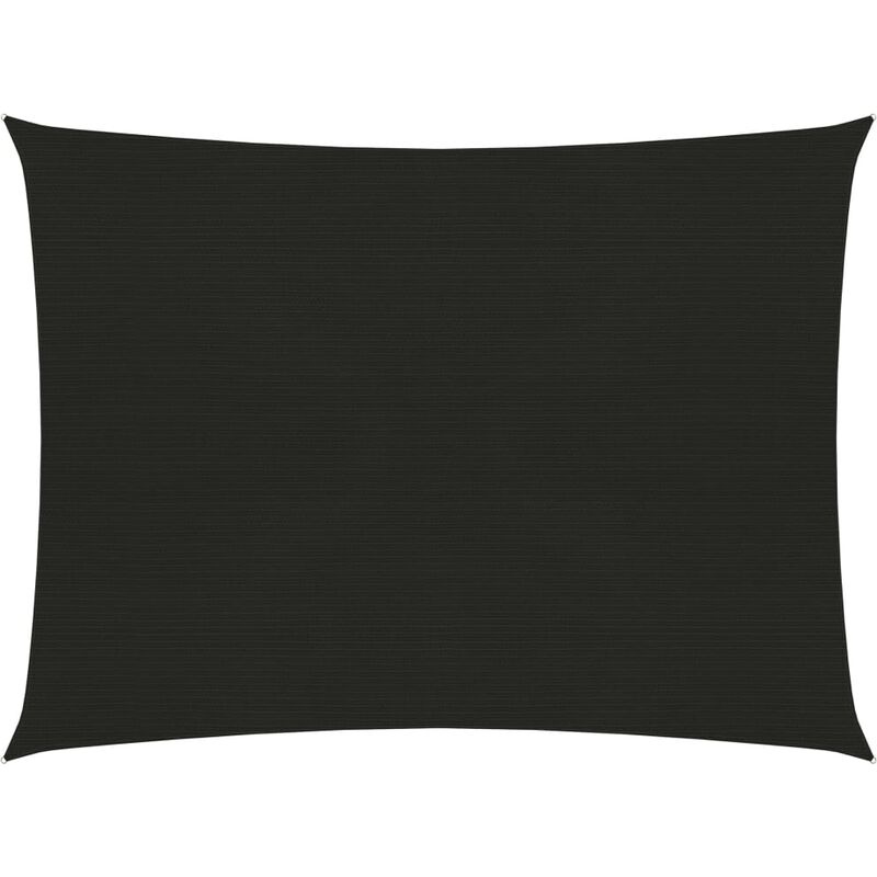 

Toldo de vela HDPE negro 160 g/m² 6x7 m