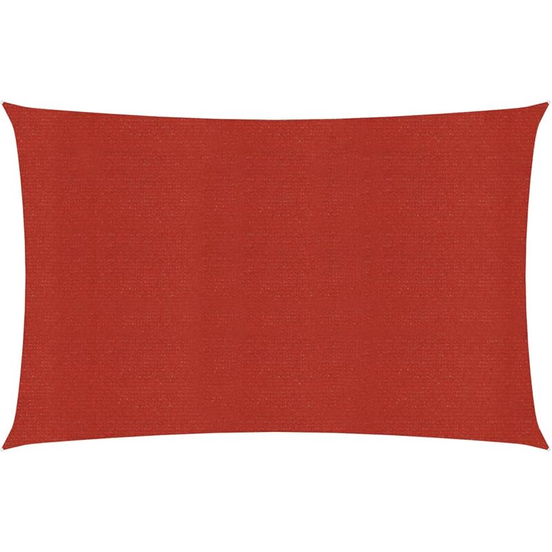 

Toldo de vela HDPE rojo 160 g/m² 2,5x5 m
