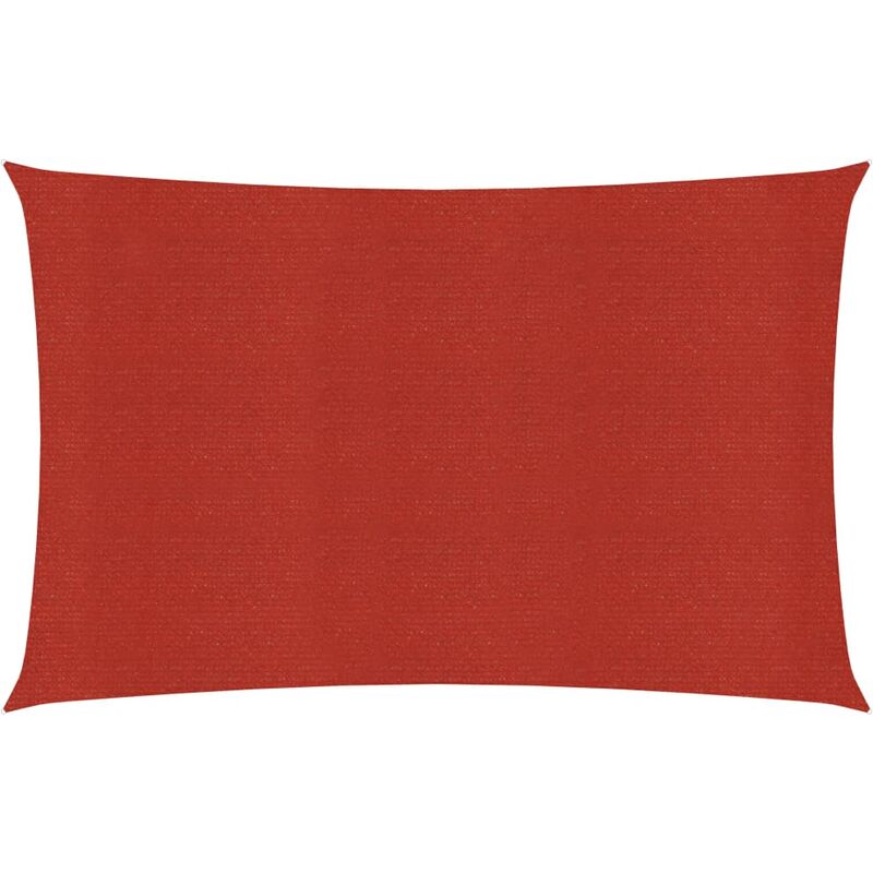 

Toldo de vela HDPE rojo 160 g/m² 6x7 m