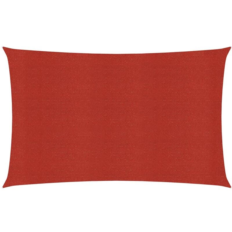 

Toldo de vela HDPE rojo 160 g/m² 6x8 m