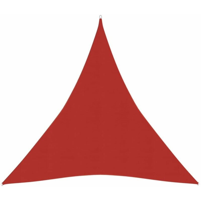

Toldo de vela HDPE rojo 160 g/m2 5x7x7 m